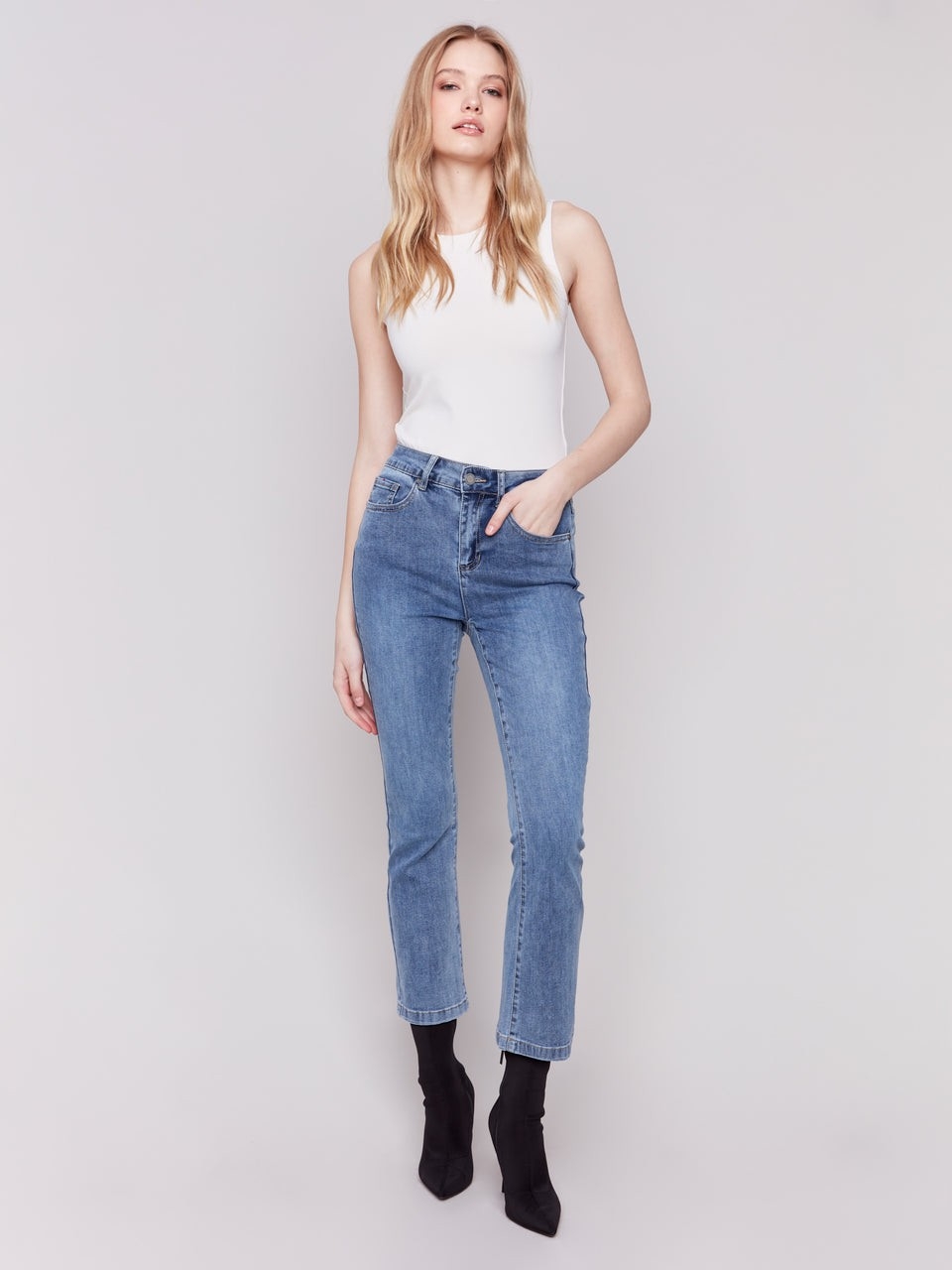 CHARLIE B Jeans en denim boot cut Taille 6