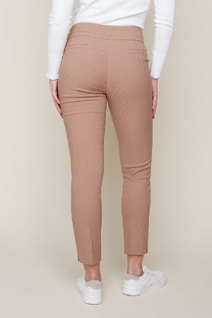 RENUAR Pantalon pull-on tissu embossé