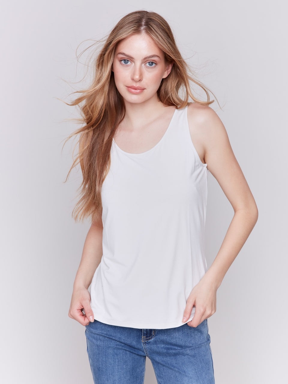 CHARLIE B CAMISOLE DE BASE RÉVERSIBLE C- GREIGE Taille L