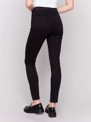 CHARLIE B Pantalon pull-on en sergé