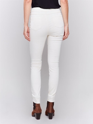 CHARLIE B Pantalon pull-on en sergé