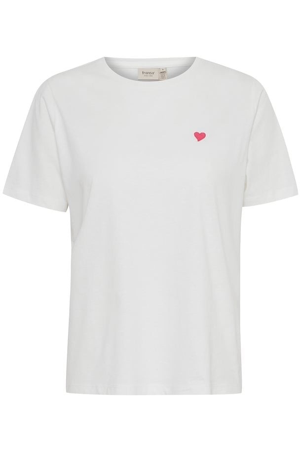 FRANSA T-shirt de base blanc