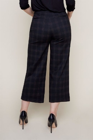 RENUAR Pantalon gaucho à carreaux