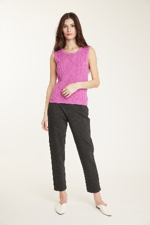 PISTACHE Camisole de tricot fushia