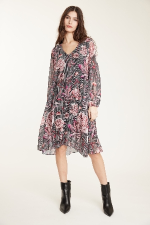 PISTACHE Robe à imprimé floral