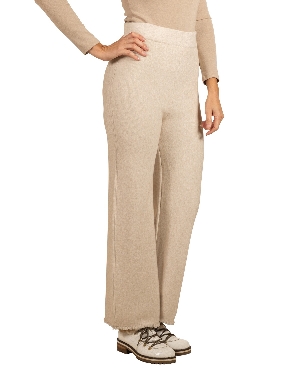 ANGELA MARA Pantalon de tricot jambe large