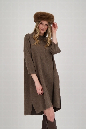 SPANNER Robe pull de ligne A en tricot uni