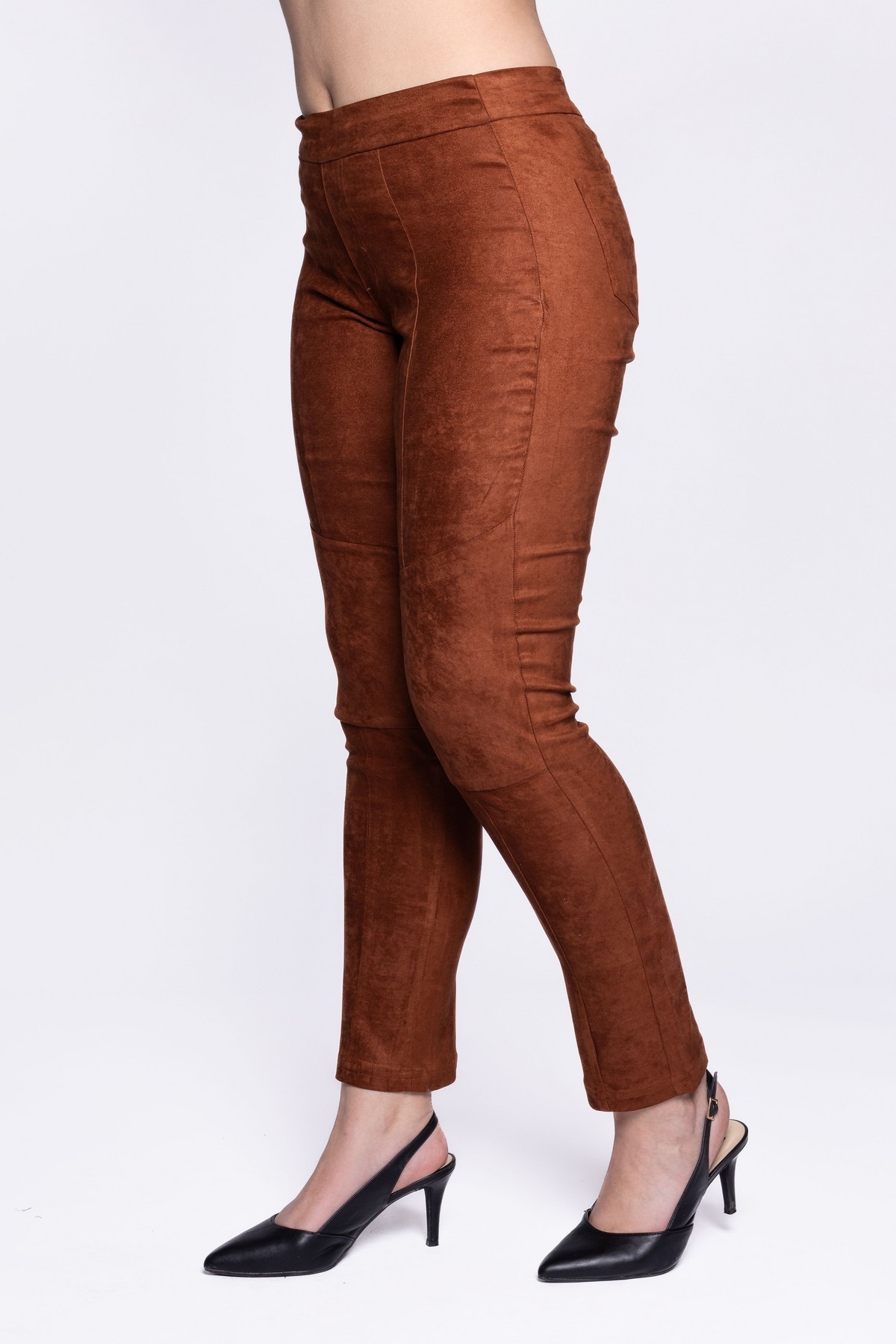 CARELLI Pantalon pull on en faux-suède