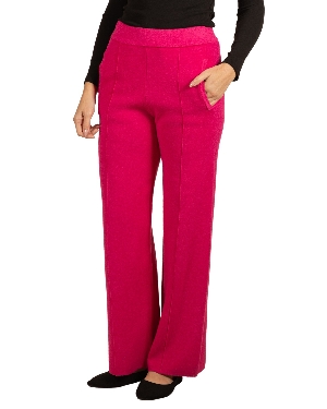 ANGELA MARA Pantalon en tricot jambe large