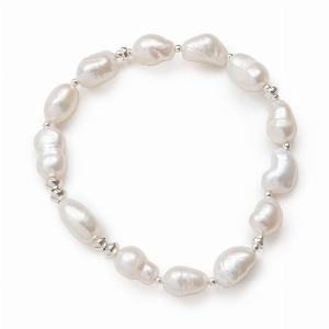 BEBLUE BRACELET BE SOFT- NOT SO QUIET  ARGENT ET PERLES