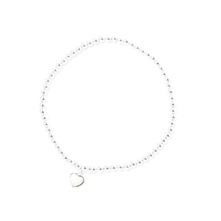 BEBLUE BRACELET ARGENT AVEC BRELOQUE EN COEUR