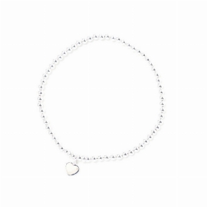 BEBLUE BRACELET ARGENT AVEC BRELOQUE EN COEUR