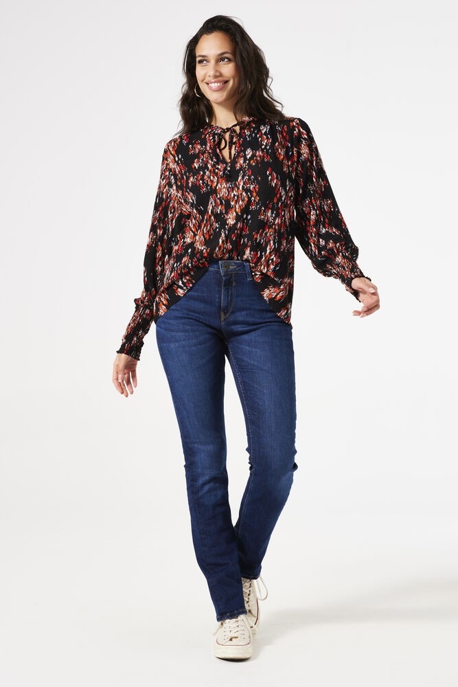 GARCIA Blouse plissée à motif fleuri Taille XL