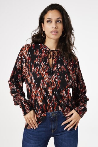 GARCIA Blouse plissée à motif fleuri