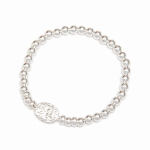 BEBLUE BRACELET ARGENT 925 BRELOQUE MARTELÉ