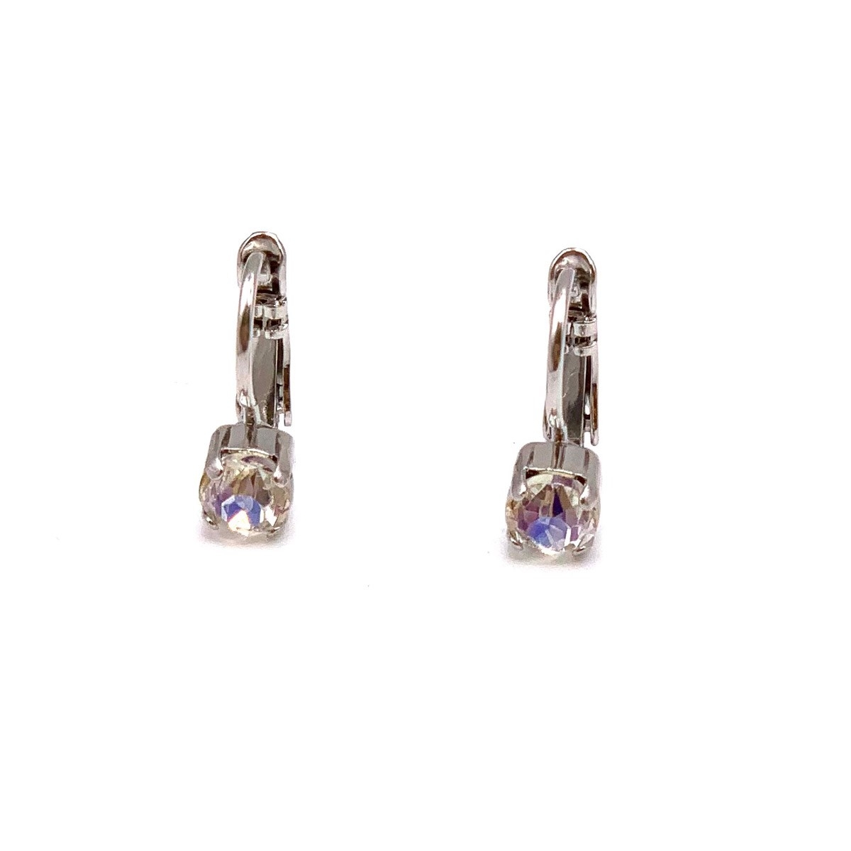 MARIANA Boucles d'oreilles à pierre unique C- 001MOL cristal irridescent sur rhodium