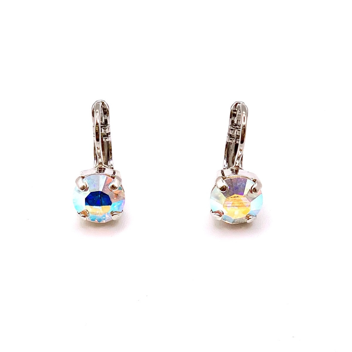 MARIANA Boucles d'oreilles pierre unique C-001ab cristal irridescent