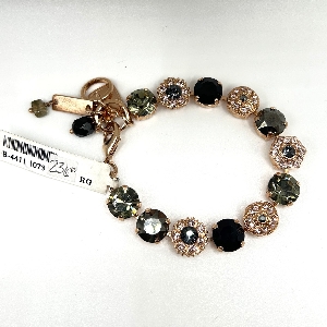 MARIANA Bracelet de pierres unies et ouvragées sur or rose C- 1073