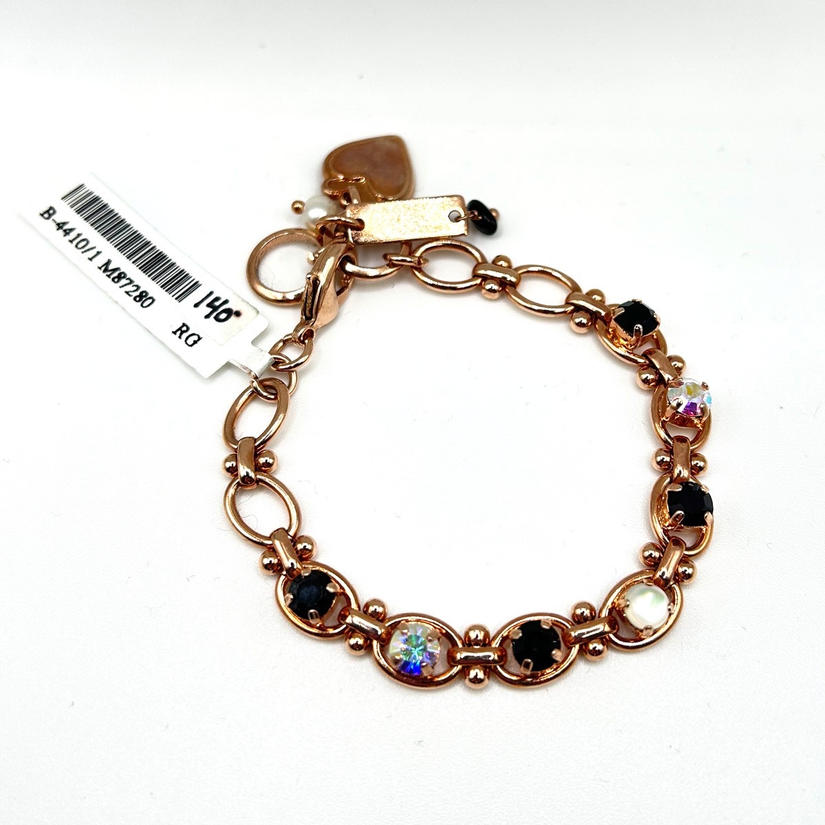 MARIANA Bracelet sur or rose avec pierres montées sur anneaux C- M87280