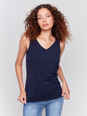 CHARLIE B Camisole réversible de viscose de bambou C-Marine