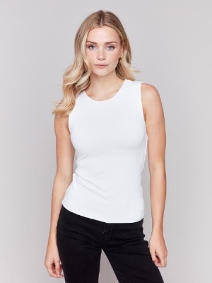 CHARLIE B Camisole de base super extensible C-Blanc