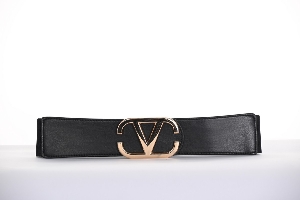 FRANK LYMAN Ceinture de tissu avec boucle dorée C-Noir