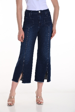 FRANK LYMAN Jeans à jambes droites avec détail mode C- Marine