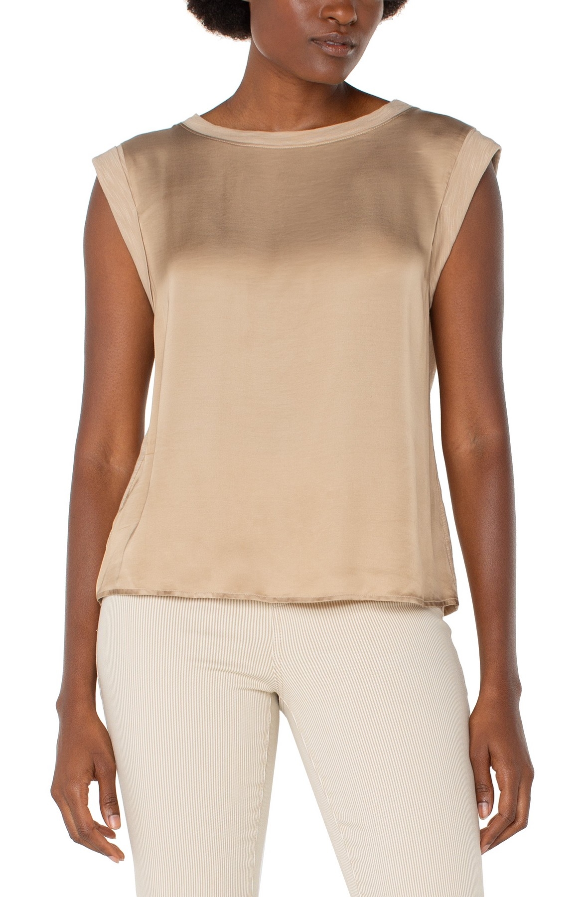 LIVERPOOL Camisole satinée C-Champagne