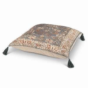 BANJARA Grand coussin décoratif imprimé floral C-Crème multi