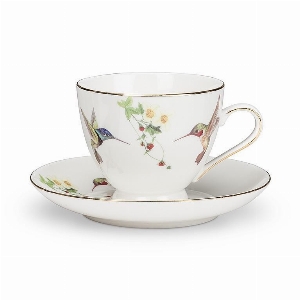 ABBOTT Ensemble tasse et soucoupe Motif: Colibris