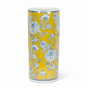 ABBOTT Porte-parapluie à motif floral C- Jaune, bleu et blanc