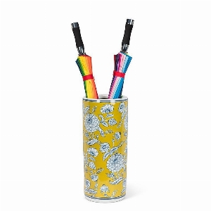 ABBOTT Porte-parapluie à motif floral C- Jaune, bleu et blanc