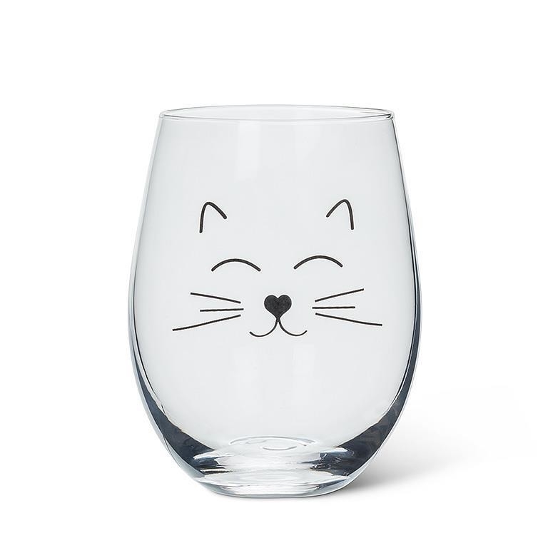 ABBOTT Verre à vin sans pied  Thème: Chat