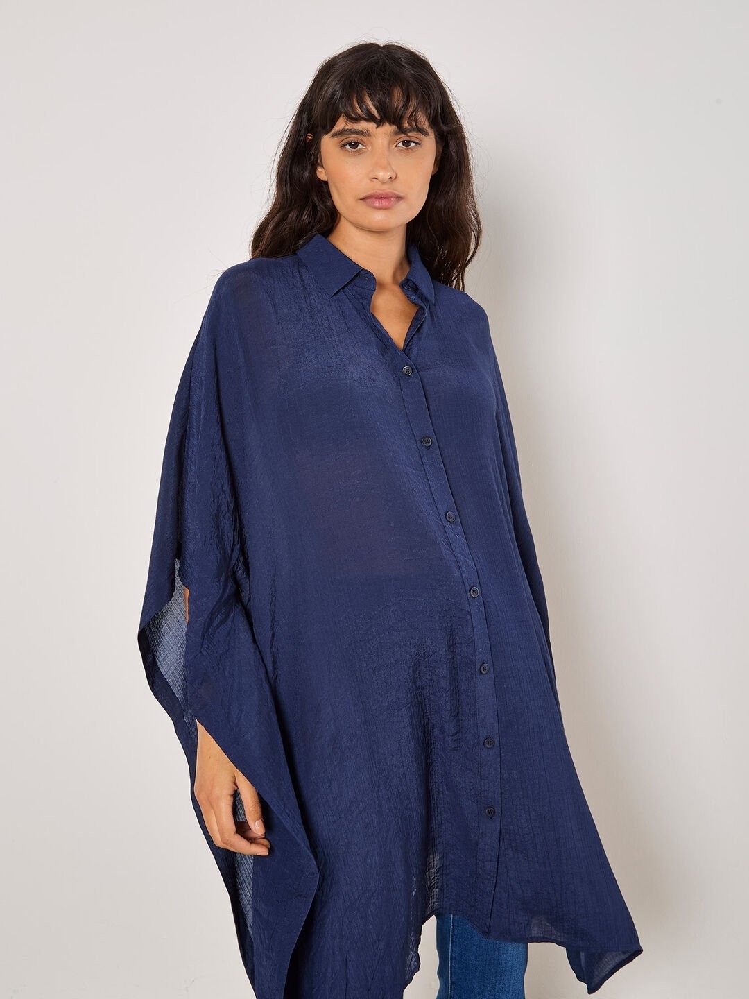 APRICOT Chemisier oversize style Kaftan C-Marine