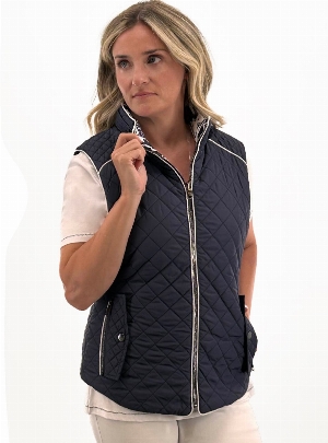 ORLY Veste sans manche réversible uni ou à motif  Taille M