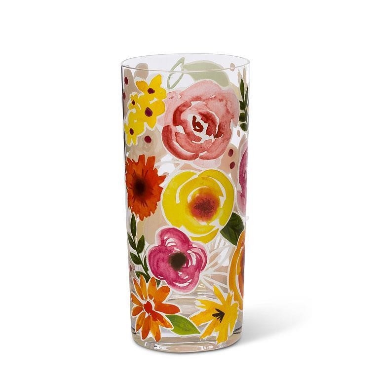 ABBOTT Verre Highball  Thème : Fiesta de fleurs