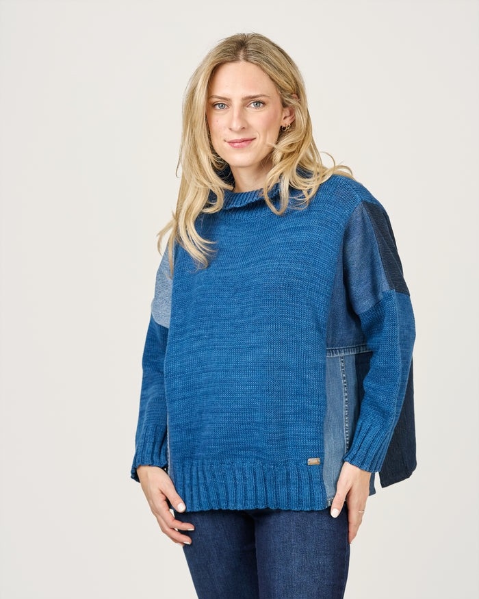 SHANNON PASSERO Pull Charlie indigo taille unique