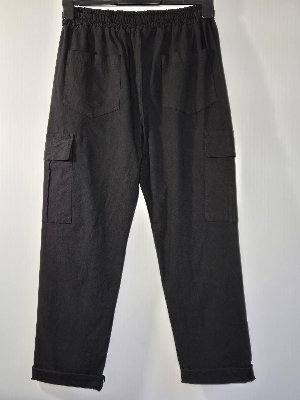 ASTRID Pantalon cargo noir